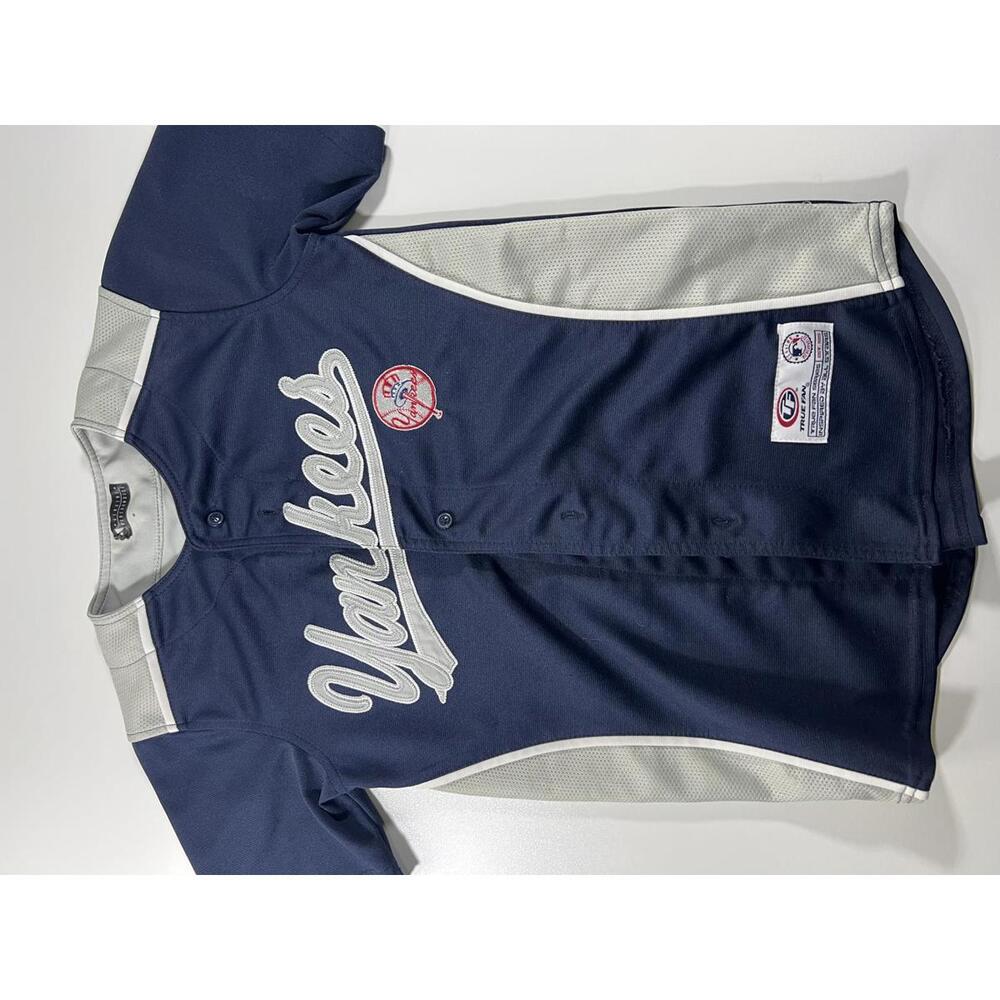 True Fan New York Yankees Baseball Jersey youth medium